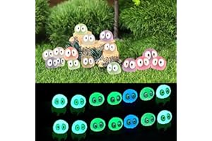 CLDURHGE 35 pezzi assortiti accessori da giardino delle fate figura spiriti della foresta bagliore nell'oscurità albero elfi anime decorativo decorazione da giardino vaso da giardinaggio