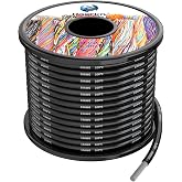 5.3mm&sup2; Cable 10awg Silicone Electric Wires Black 8m Oxygen-Free Braided Tinned Copper Cable High Temperature Resistance