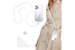 PARASTAR Handykette Perlen, Handykette Universal, Umhängeband Handy Mit Lanyard-Tag, Schlüsselbänder Zum Umhängen, Stilvolles Handy Anhänger Kette, Für Handys, Handtaschen, Schlüssel, Halsketten (120CM)
