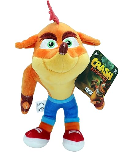 Figurine Crash Bandicoot Deluxe Bandai – 16,5 Cm – 16 Articulations – 2 Accessoires Interchangeables – Collection Jeu Vidéo