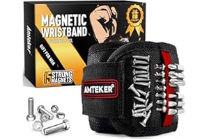 Amteker Gifts for Men Magnetic Wristband, Stocking Fillers for Men, Secret Santa Gifts for Men, Mens Gifts for Christmas, Dad Gifts, Gadgets for Men Gifts for Dad, Gifts for Men Who Have Everything