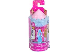Mattel Disney Princess eller skurktorn med liten docka | Innehåller liten överraskningsdocka och Storytime Stackers-tornlekse