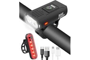 VICTOPER Bike Lights Front and Back, 2025 Upgrade Super Bright Bicycle Lights IPX4 Waterproof Cycle Lights, Durable Bike Light Easy To Install USB Rechargeable Mountain Bike Lights For Riding