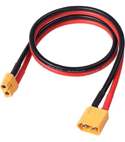 CERRXIAN Cavo Di Prolunga Da Pannello Solare A XT60 Maschio – 1,8 M, 14AWG, 30A, 300V – Per Centrale Elettrica Portatile - 2