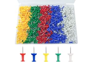 HIQU AND HIST 600 wielokolorowych gwoździ, kreatywne, dekoracyjne, duże pinezki do przypinania zdjęć, przyborów do zawieszania, tagi, biura i domu, tablica