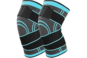 Fay Bless Rodillera, soporte de compresión para aliviar el dolor, desgarro de meniscos, artritis, ACL, CL, traje para correr, ciclismo, tenis, golf y baloncesto