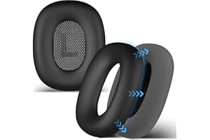 Seltureone Kompatybilne z nausznikami AirPods Max, ochrona nauszników, silikonowe słuchawki ochronne nauszniki, akcesoria do słuchawek AirPods Max, czarne