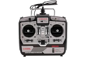 Goolsky 16 en 1 6CH USB Flight Simulator Emulator para RC Helicóptero Avión FPV Racing Drone Quadcopter