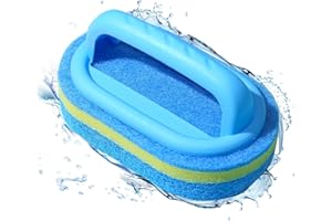 WINNY POOL CLEANER Pool Schwamm Bürsten mit Griff Teich, 3 lagige Poolbürste Geeignet zum Reinigen von Schmutz und Moos