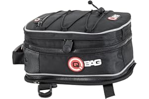 ‎QBAG QBag Hecktasche Motorradtasche - Flexibler Stauraum, Robustes Design - Spanngummis Eigenschaft - 3,5-6 Liter Variabler Stauraum