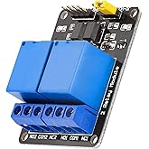 AZDelivery 2-Relay Module 5V with Optocoupler Low-Level Trigger Compatible with Arduino Includes E-Book