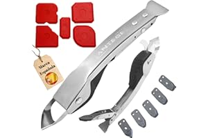 ANTEGE Quita Silicona Juntas. Espátula Para Silicona - Eliminador De Silicona - Aplicador Silicona - Espatula Aplicar Silicona - Herramientas De Calafateo - Caulking Tool - Perfilador De Juntas Silicona