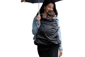 Hoppediz Regenschutz Tragecover, Universal Cover für Babytrage und Tragetuch, anthrazit