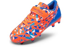 DREAM PAIRS Boys Football Boots Shoes Kids Girls Soccer Athletics Sport Shoes Teenager Indoor Outdoor Sneakers for Unisex