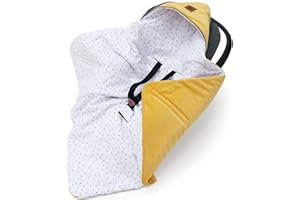 ‎PEPI MADE IN POLAND Pepi - Einschlagdecke Babyschale - 90x90 cm - Kinderwagen Decke - Babyschale Decke - Baumwolle Babydecke für Autositz - Babyeinschlagdecke