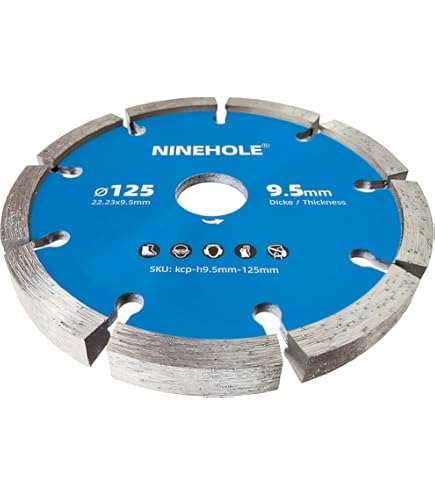 Disco Diamantato Per Marmo Cemento Mattoni Da 115 Mm Smerigliatrice Flex Stretto 4857855 - Foto 4