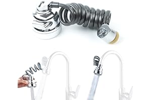 JINMINAMZ Wielofunkcyjny przedłużacz kranu z 3 rodzajami strumienia, przyłącze kranowe z adapterem do baterii kuchennych i łazienkowych