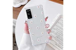 ZTOFERA Etui do Samsung Galaxy S20 FE, miękkie przezroczyste etui z TPU z wzorem stokrotki, ultracienka silikonowa ochrona żelowa odporna na zarysowania do Samsung S20 FE 5G - Stokrotka