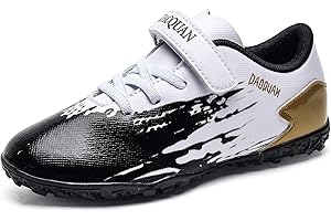 VTASQ Boys Football Boots Soccer Athletics Training Shoes Running Teenager Indoor Outdoor Sports Sneakers for Kids Unisex Non-Slip Breathable