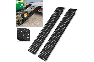 ‎ACXIN ACXIN 2 Stück Auffahrrampe, Antirutsch Verladerampe Laderampen für Motorrad ATV Quad PKW Auto, Max 400 kg Laderampe aus Verzinkter Stahl, 160 x 22,5 cm (Schwarz)