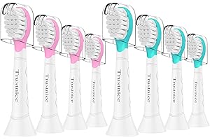 ‎TRUSTNICE Trustnice Compact Mini Ersatzbürsten für Philips Sonicare kids Bürstenköpfe – Kompatibel mit Philips Sonicare Kinder Zahnbürste Snap-on,ab 3-7 Jahre, 8er Pack