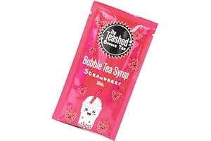 THE *TEASHED Strawberry Bubble Tea Syrup - 30ml Fruit Syrup for Bubble Tea - 1 Serving - Vegan - By THE TEASHED