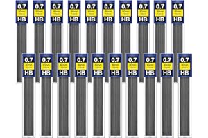 GZDAOXIA 240 pièces Mines de crayon 0,7 mm, remplacer HB Mine de Crayon pour porte-mines, pour écrire peinture, Maison École(0,7 mm)