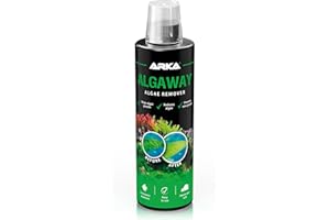 Aquarium Algae Remover 473 ml – eliminates green, hair & spot algae fast – copper-free & plant safe – clears water & protects fish – prevents regrowth – for freshwater tanks – ARKA Algaway