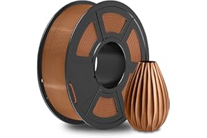 SUNLU PETG Filament 1KG, PETG Filament 1.75mm d'imprimante 3D, Haute Résilience et Forte PETG Filaments, Précision Dimensionnelle +/- 0.02 mm, Café