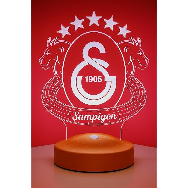 Porte-clés Galatasaray GS En Métal Doré 9,5 Cm - Collection Gök-Türk - Pour Fans De Football