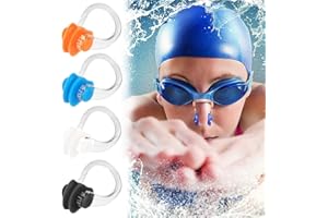 ZZLBZN Swimming Nose Clip, 10Pcs Silicone Nose Clips for Kids Adults, Nose Plugs for Swimming Adult Kids, Swimming Nose Pegs for Kids Adults, Swimming Swim Nose Training Protector for Adult Kids