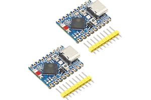 Binghe 2 pièces ESPS3 Mini Carte de Développement, ESP-32-S3-Zero Module Basé sur ESP-32-S3FH4R2 Processeur double cœur 2.4GHz WiFi Bluetooth Fréquence de fonctionnement 240MHz Compatible avec Arduino