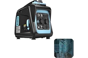 GENTRAX Inverter Stromerzeuger 2000W 1700W MAX, Notstromaggregat benzin leise mit Reiner Sinus, Stromgenerator Benzin Superleise mit USB 230V Steckdosen für Camping, Outdoor, Baustelle, Wohnmobil