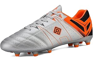 DREAM PAIRS Scarpe da Calcio da Uomo Tacchetti da Calcio Sport Spike Athletics All'aperto Bambini Teenager Scarpe