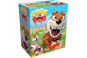 Goliath - CROC DOG - Jeux de Société pour Enfants dès 4 Ans - Piquez les Os du Croc Dog Avant qu'Il ne se Réveille - Jeu de Rapidité et d'Adresse - Jouez en Famille ou entre Amis - De 2 à 4 joueurs