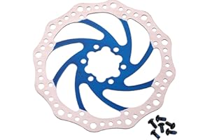 Bynccea 140 mm 160 mm 180 mm 203 mm Bicycle Brake Disc with 6 Screws for Mountain Road Bike MTB BMX