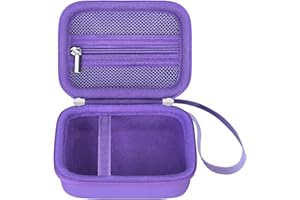 NICEJOOE Protective Carrying Case for Bitzee Interactive Toy Digital Pet and Case,Waterproof Shockproof Hard Travel Storage Holder with Extra Space and Lanyard for Manual, Batteries (Purple)