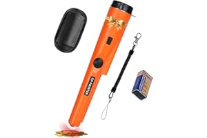A ABLUMEN Détecteur de métaux petit portable détecteur de métaux pinpointer, détecteur de métaux IP66 étanche pinpointer manuel détecteur de métaux avec étui pinpointer détecteur de métaux pour la recherche