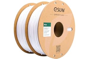 ‎ESUN eSUN PLA+ Filament 1.75mm, 3D Drucker Filament PLA Plus, Maßgenauigkeit +/- 0.03mm, 1kg pro Spule, 2 Spulen 3D Druck Filament, Kaltes Weiß