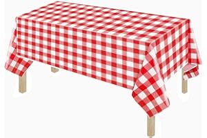 Dololoo Party Tablecloth Reusable Tablecloth 137x274cm Table Cover Rectangular Party Table Cover for Picnic, Baby Shower, Halloween, Christmas, Birthday Decorations