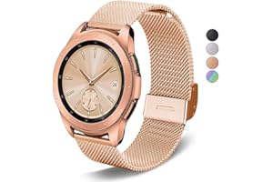 DEALELE Kompatybilny z Samsung Galaxy Watch 6/6 Classic / 5/5 Pro / 4 / 4 Classic / 3 41 mm / Active 2, 20 mm Bling Diamond Metal Steel pasek zastępczy do Huawei GT3 42 mm / GT2 42 mm