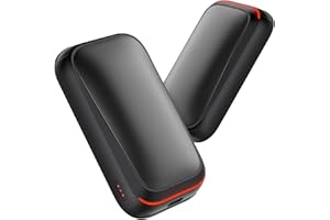 ‎GAIATOP Gaiatop Taschenwärmer Handwärmer Elektrisch 2-Pack mit Magnet, 4000mAh USB Wiederverwendbar, 3s Schnellheizung & 3 Stufen, Kompakt für Handschuhe, Adventskalender Füllung Geschenke für Männer Frauen