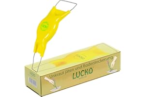 LUCKO Jätefaust Gelb Gartenwerkzeug Unkraut Entferner Gerät Gartenzubehör Garten Gadgets Hochbeet Zubehör Unkrautstecher Gartenkralle Gartenhelfer