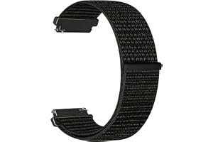 Aurrain 18mm 19mm 20mm 22mm Nylon Sports klockarmband för Garmin/Galaxy/Amazfit/Huawei,Unisex klockarmband i mjukt nylon med