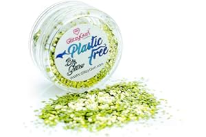 GLITZYGURL Purpurina brillante coorporal, biodegradable 100 % libre de plástico, vegana, no testada en animales, ecológica (dorado)
