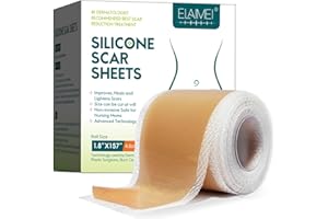 ZODENIS Silicone Scar Sheets Tape(1.8” x 157”Inch- 4M), Scar Strips, Reusable, Professional Scar Remover, Scar Patch Pads. (1.8x157 Inch - 4M)