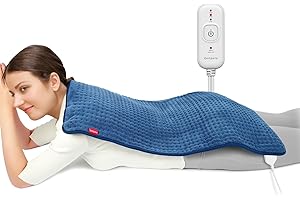 Comfytemp 83x43cm XXL-Grande Cuscino Riscaldato, Cuscino Riscaldato Extra Morbido con Spegnimento Automatico e Riscaldamento Rapido, Coperta Riscaldata Elettricamente per Schiena Spalla Collo Pancia