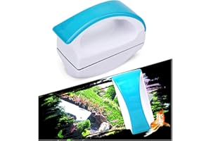WECAN Limpia Cristal Acuario Iman Limpiador de Acuario Limpiador de Peceras para Limpiar Peceras, Cepillo Magnético Flotante Peceras Rascador de Algas Cepillo Acuario Magnetico Imán Limpia Algas Acuario