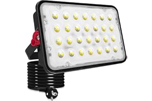 Indmird Focos LED Exterior 50W, 5000LM Focos Led IP66 Impermeable Proyector LED Exteriors 6500K Blanco Frío Luces Leds Exterior Iluminación de Seguridad para Jardín, Garaje, Patios, Parque, Terraza