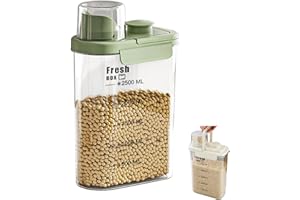 MHwan Dog Food Storage Container, 100% Double Sealed, Moisture Insect-Proof Dry Pet Food Storage Container, 2800ML BPA-Free Dog Food Container with Handle, Suitable for Pet Food and Cereal (Green)